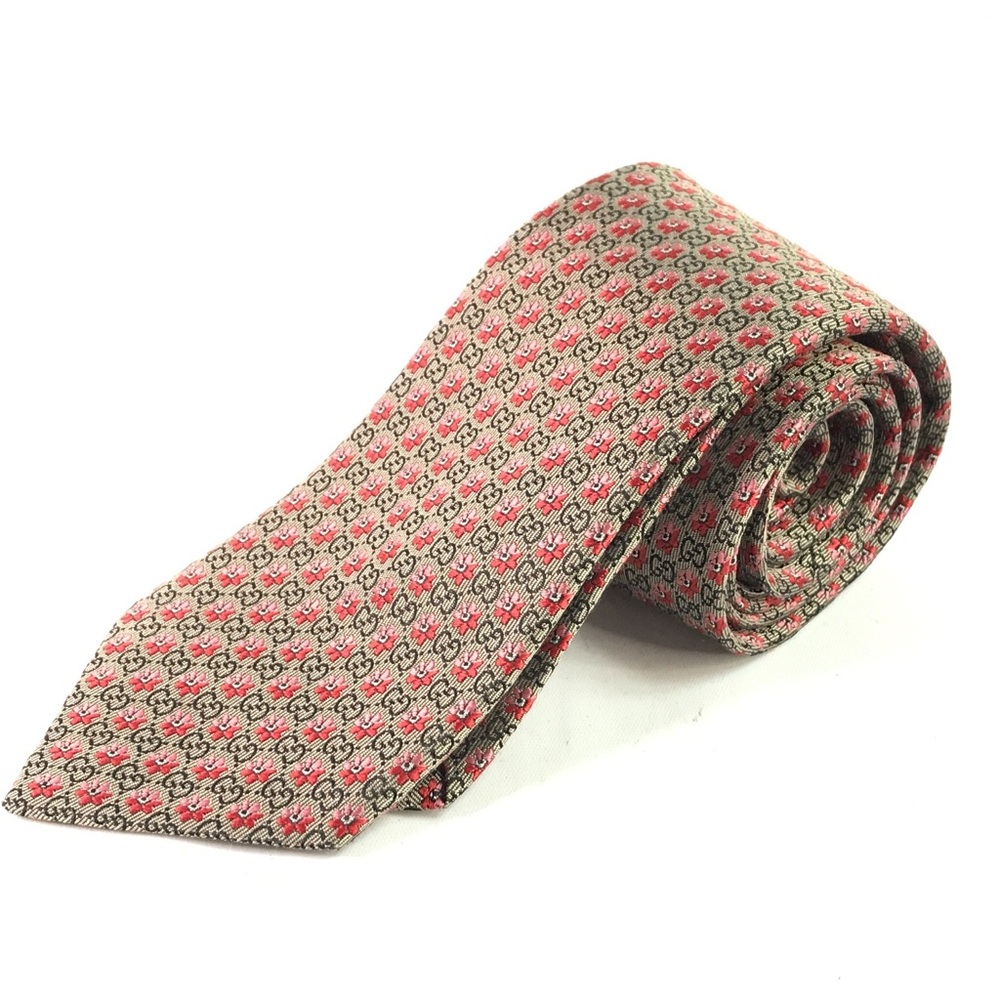 Gucci Silk GG Guccissima Floral Tie